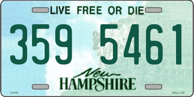 NH license plate 3595461