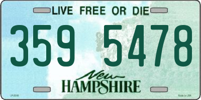 NH license plate 3595478
