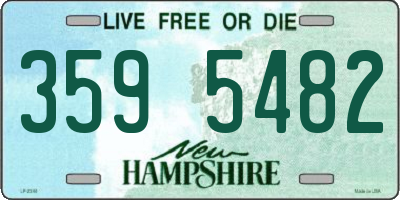 NH license plate 3595482