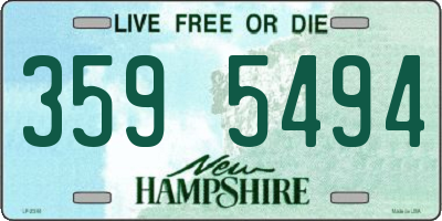 NH license plate 3595494