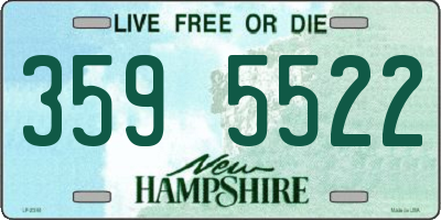 NH license plate 3595522