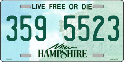 NH license plate 3595523