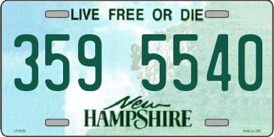 NH license plate 3595540