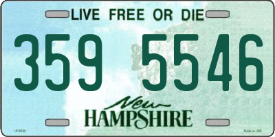 NH license plate 3595546