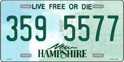 NH license plate 3595577