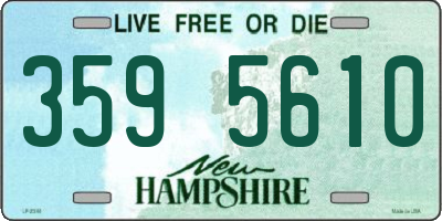 NH license plate 3595610