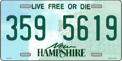 NH license plate 3595619