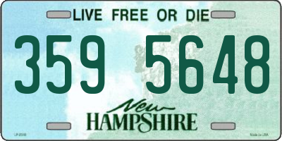 NH license plate 3595648