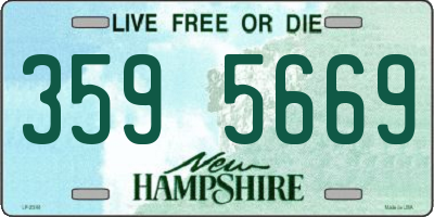 NH license plate 3595669