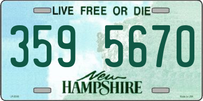NH license plate 3595670