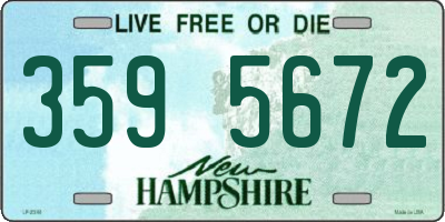 NH license plate 3595672