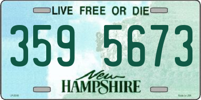NH license plate 3595673