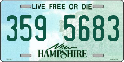 NH license plate 3595683