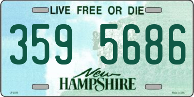NH license plate 3595686