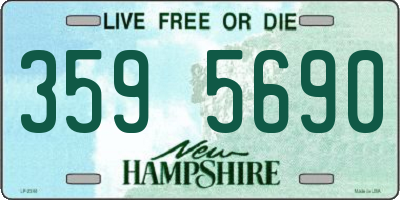 NH license plate 3595690