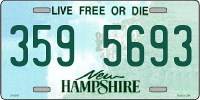 NH license plate 3595693