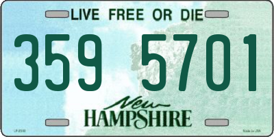 NH license plate 3595701