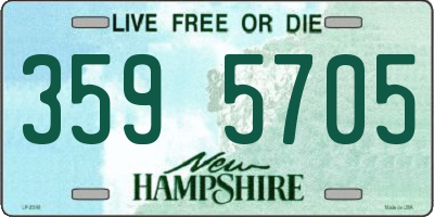 NH license plate 3595705