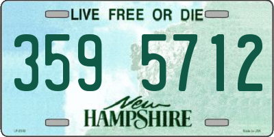 NH license plate 3595712