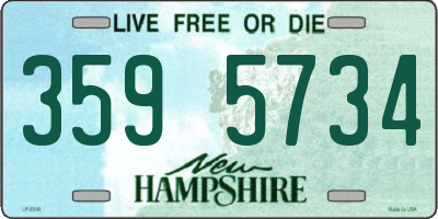 NH license plate 3595734