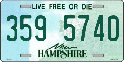 NH license plate 3595740