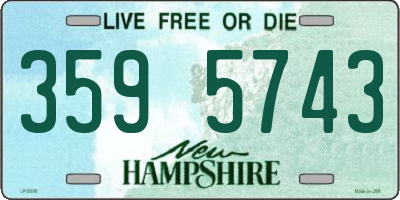 NH license plate 3595743