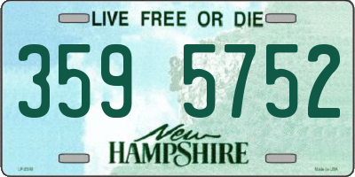 NH license plate 3595752