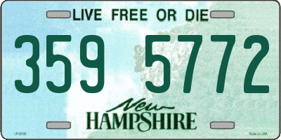 NH license plate 3595772