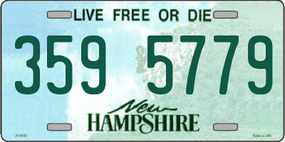 NH license plate 3595779