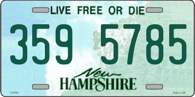 NH license plate 3595785