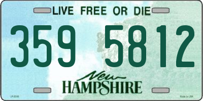 NH license plate 3595812