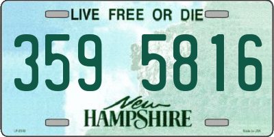 NH license plate 3595816