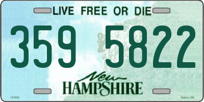 NH license plate 3595822