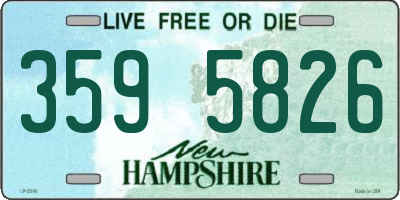 NH license plate 3595826