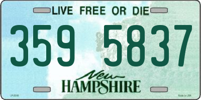 NH license plate 3595837
