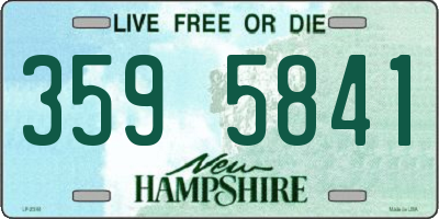 NH license plate 3595841