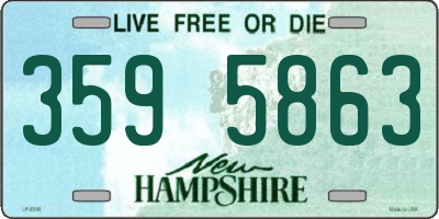 NH license plate 3595863