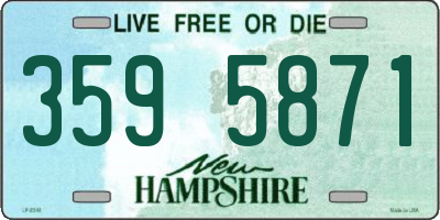 NH license plate 3595871