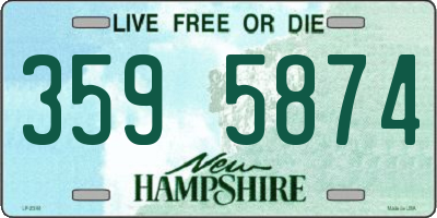 NH license plate 3595874