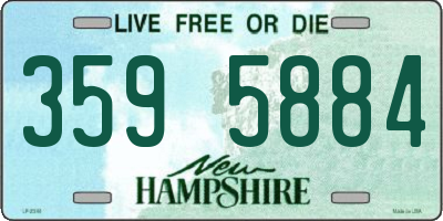 NH license plate 3595884
