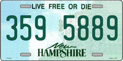 NH license plate 3595889
