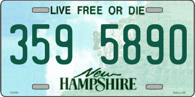 NH license plate 3595890