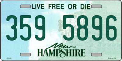 NH license plate 3595896