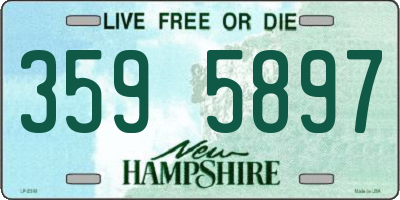 NH license plate 3595897
