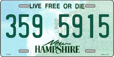NH license plate 3595915