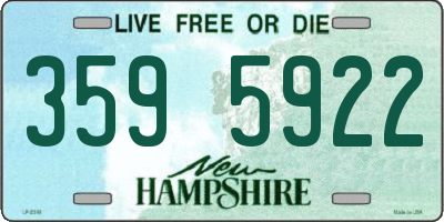 NH license plate 3595922