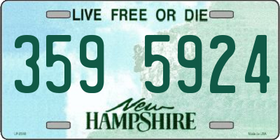 NH license plate 3595924