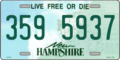 NH license plate 3595937