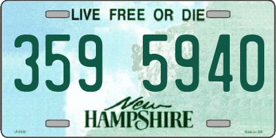 NH license plate 3595940