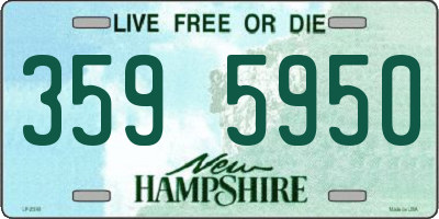 NH license plate 3595950